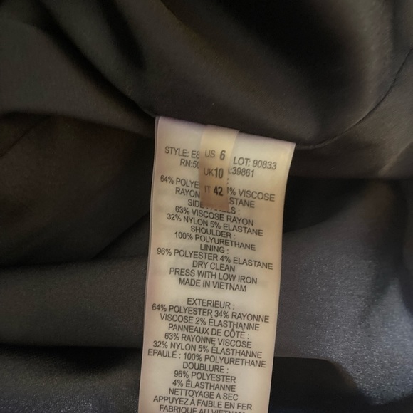 Elie Tahari Sheath Dress with Leather Accents - Picture 4 of 7